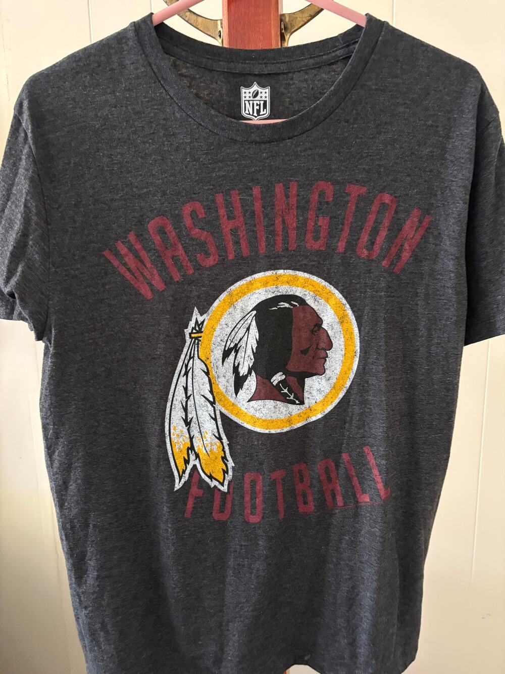 Vintage Black Washington Redskins Tee Shirt Sz Medium By NFL Team Apparel